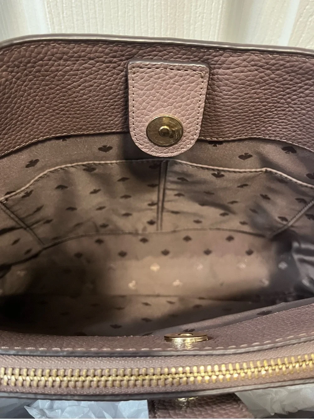 kate spade Jackson pebbled leather shoulder bag with snake-print accents
